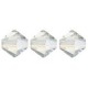 Preciosa MC Bicone 3mm beads Crystal argent flare 00030/24201